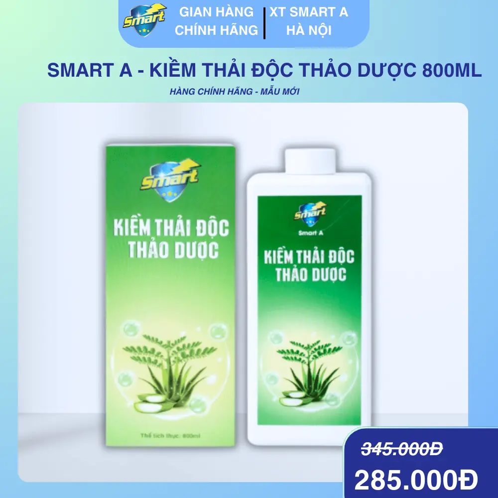 Smart A Kiềm Thải Độc Đại Tràng, Kiềm Thải Độc Thảo Dược Smart A hỗ trợ làm sạch đại tràng thải độc ruột hiệu quả