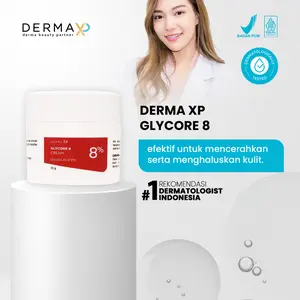Derma XP Glycore 8 Cream Glycolic Acid 8% - Krim Moisturizer Pelembab Wajah Menyamarkan Noda Hitam