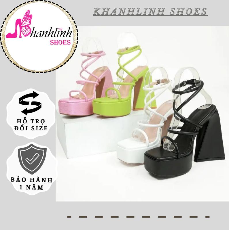 KHANHLINH SHOES - GIÀY NỮ CAO GÓT 13CM CHIẾN BINH - DÉP SANDAL CAO GÓT 7 MÀU DéP