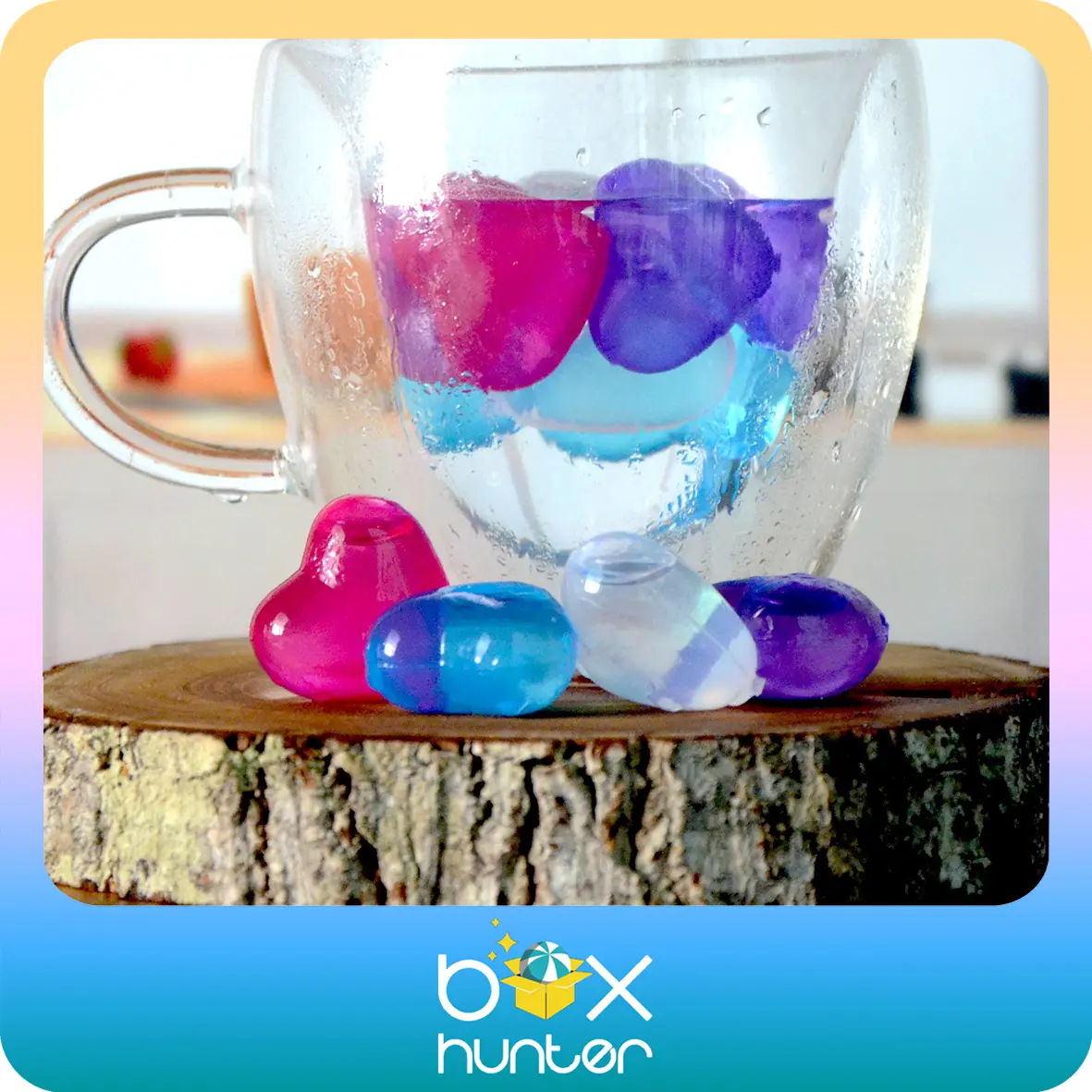Reuse Silicone Water Heart Shape - Es Batu Silikon Bentuk Hati