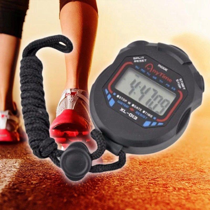 (BATERI + LANTARD) Habitat Stopwatch Kalis Air Pemasa Larian Digital ...