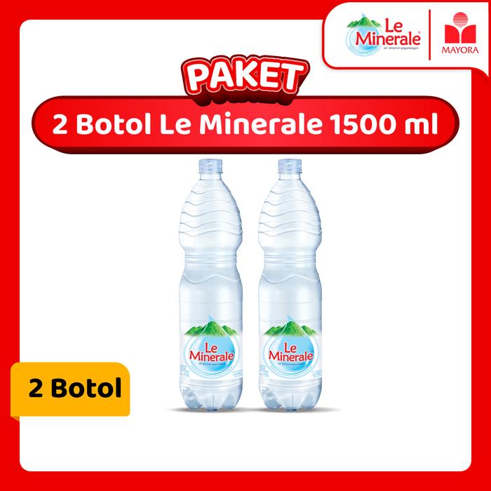 Gambar Paket 2 Botol Le Minerale Air Mineral 1500 ml dari Mayora Kota Administrasi Jakarta Barat Tokopedia