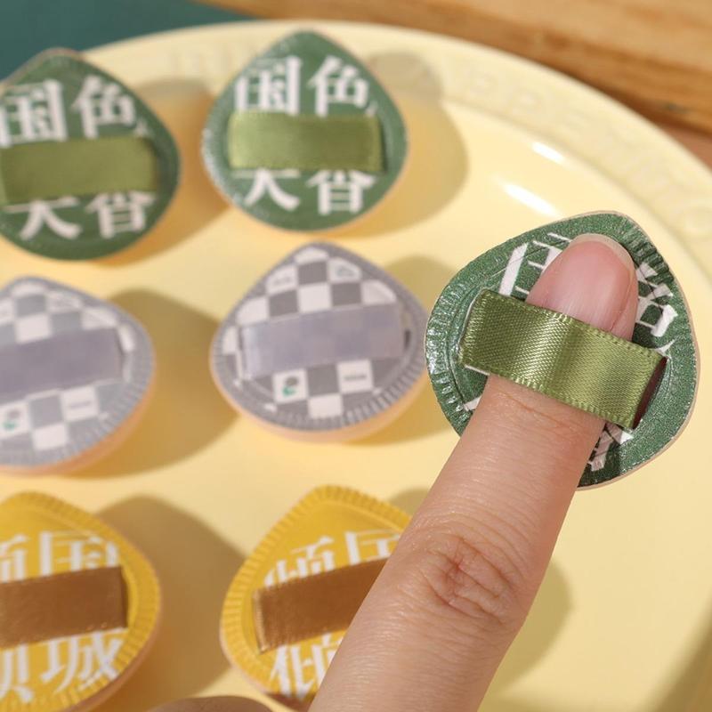 2 Pcs Mini Finger Powder Puffs Face Concealer Cream Foundation Cosmetics Cotton Candy Puff Dry Wet Dual-use Makeup Tools 1