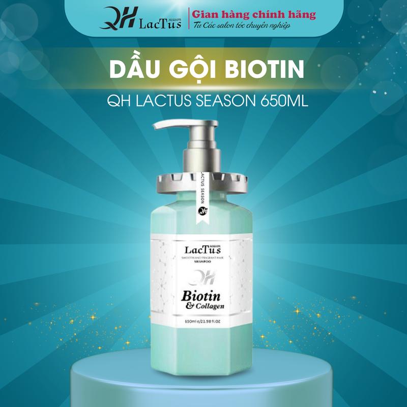 Lẻ dầu gội Biotin colalgen QH lactus season 650ml