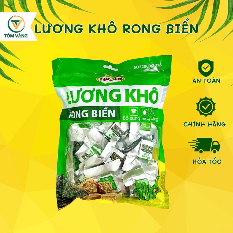 Lương Khô Rong Biển Fucuco Tiện Lợi Dùng Ăn Sáng, Ăn Vặt - Gói 400g Food Thức Ăn Bánh Quy  Cua Snack Coffee Cafe Socola