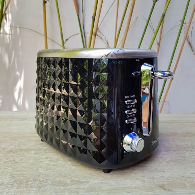 Máy Nướng Bánh Mì Lock&Lock công suất 850W Màu đen EJB222BLK - hàng chính hãng bảo hành 1 năm 2