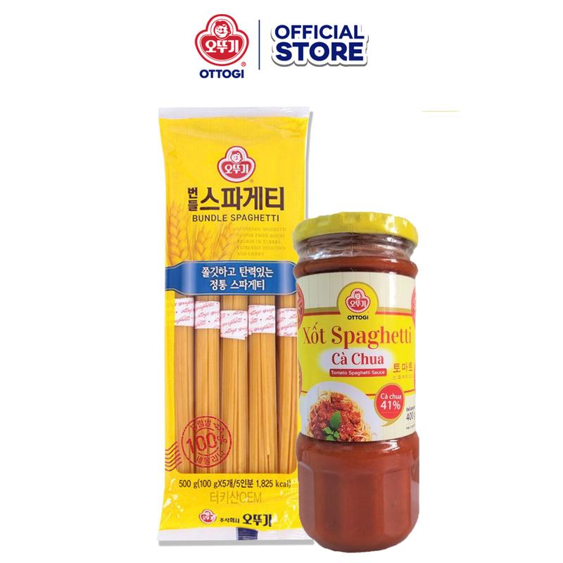 Combo Mì Ý 500g & Sốt Spaghetti Ottogi 400g