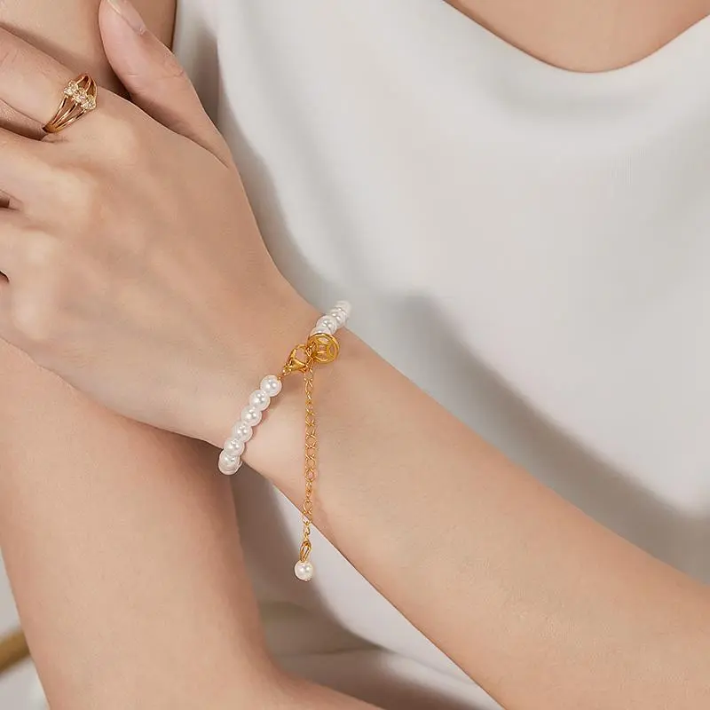 OLEVS Gelang Mutiara Model Terbaru Wanita Bracelets Gaya Korea AL002