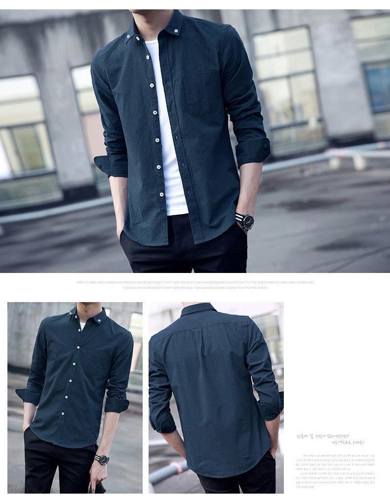 Product Introduction of Áo Sơ Mi Denim, Mỏng Mùa Hè, Dành Cho Nam Giới, Dài Tay Áo, Phong Cách Hàn Quốc, Hợp Xu hướng, Thông Minh Và Dễ Phối Đồ, Thường Ngày, Quần Áo Mùa Xuân, Inch, 2022 8