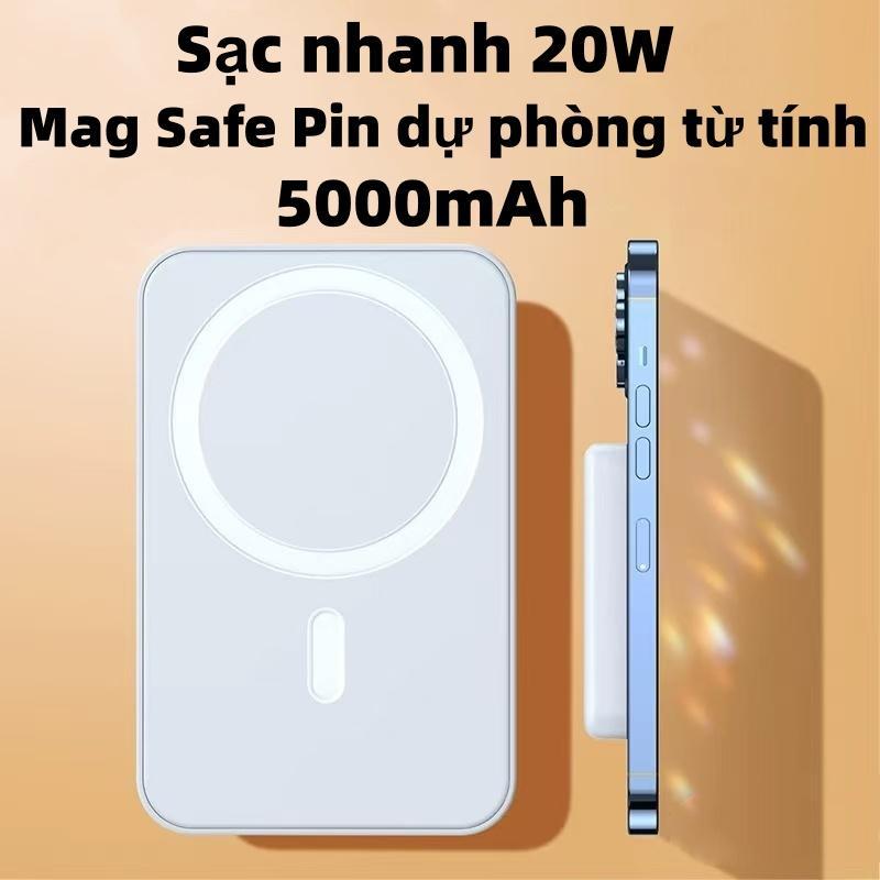 5000Mah LENSKY Sạc Dự Phòng Không Dây Từ Tính, magsafe  Thích Hợp Cho iphone 14, 15, 16 pro Sạc Dự Phòng mini Nhỏ Gọn Chuyên Dụng 13, Pin Dự Phòng 12