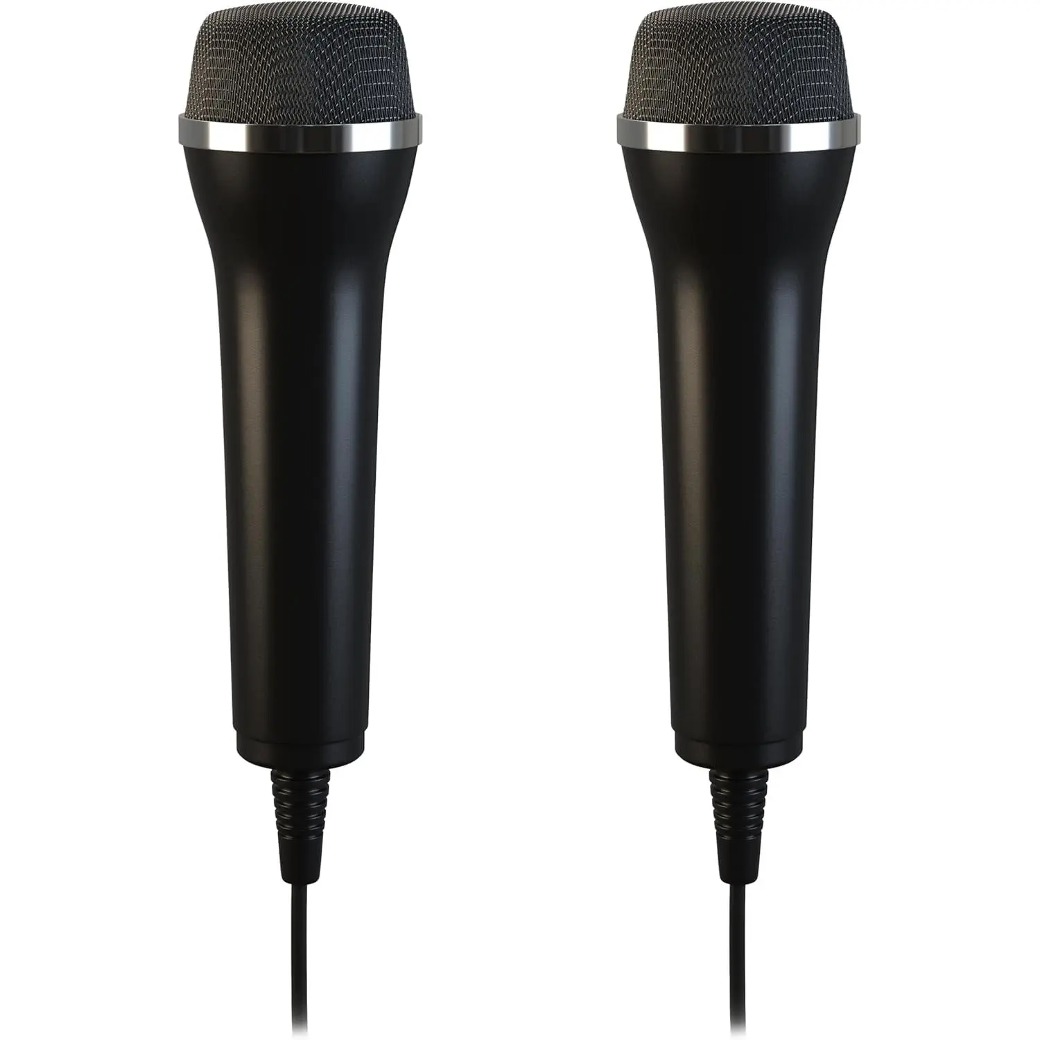 Lioncast Pair Of Universal USB Microphones for Computer and Karaoke Gaming; Compatible with Wii, PS5/Playstation 5, PS4, Xbox One & PC Games as SingStar, Voice of Germany, Lets Sing, We Sing; 3m cable – Black
