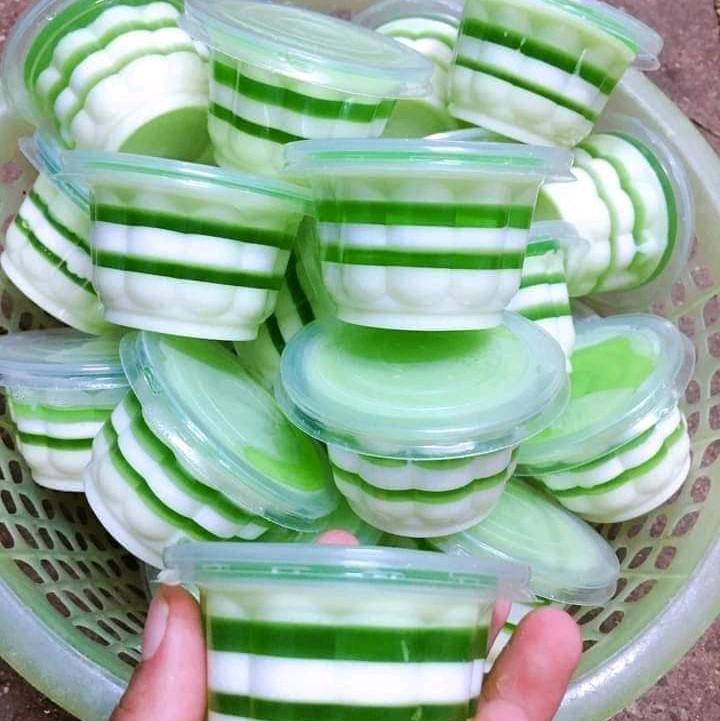  Lốc 100 hũ rau câu hoa mai h hông mai hủ hũ thạch dừa 