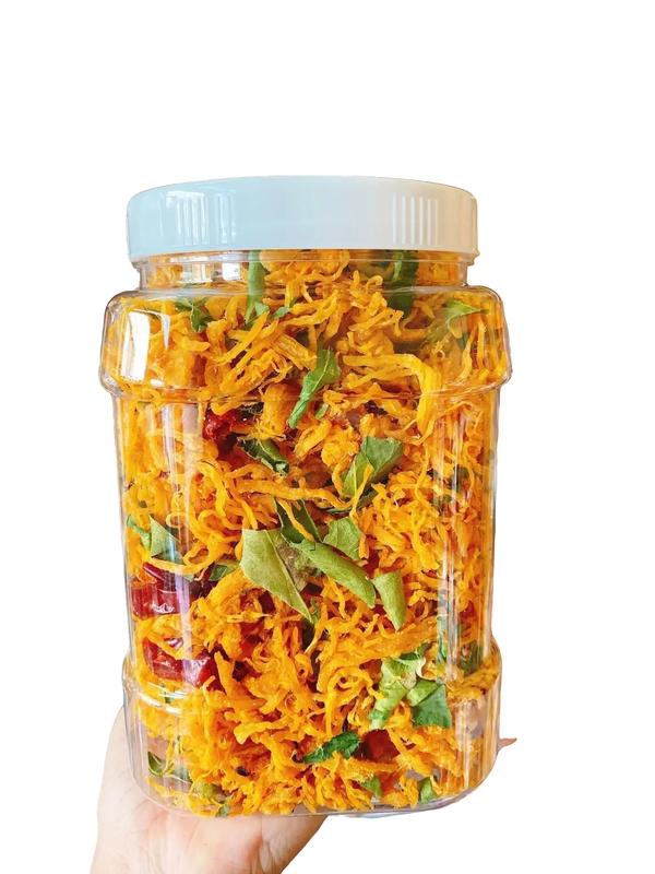 Combo 3 hũ khô gà lá chanh- 1,5kg ăn vặt BẢO HÂN snack Thức Ăn Food khô  galachanh