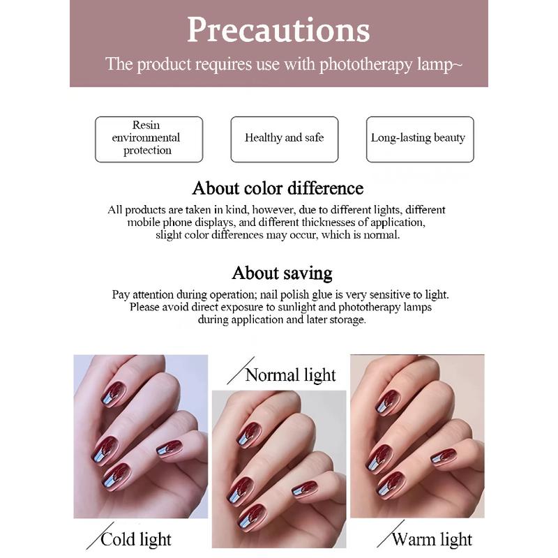 Sơn gel mắt mèo tango đỏ rực rỡ đam mê móng nghệ thuật UV Manicure [SK200] 5