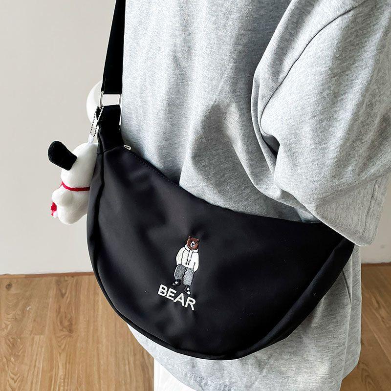 Product Introduction of Ethnic Style Messenger Bag Underarm Bag Selenodont Bag Dumpling Bag Large Capacity Japanese and Korean Style 2024 New Casual 18