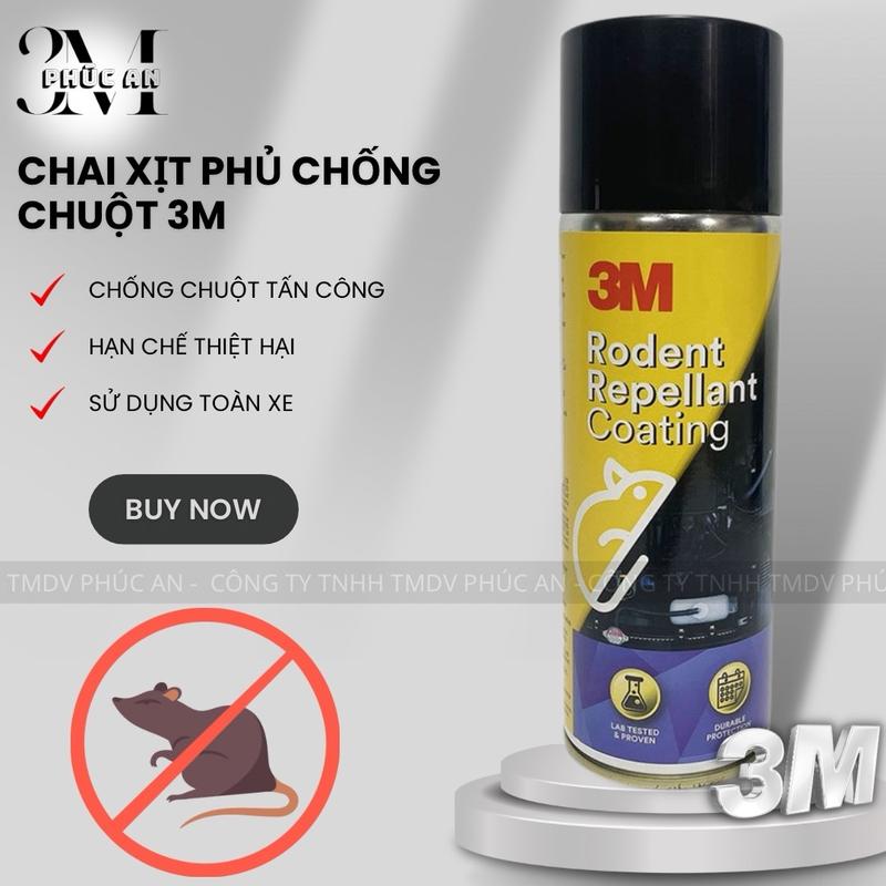 Chai chống chuột khoang máy xe ô tô, đuổi chuột 3M Rodent Repellant Coating 89797 250gram
