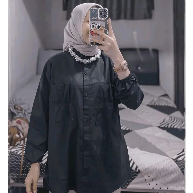 kemeja Poplin pocket 5