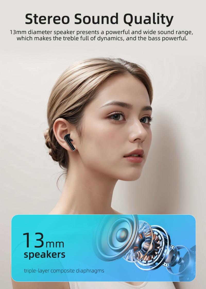 Product Introduction of TW300 Bluetooth Earbuds Earphone Touch Control True Wireless Stereo Sports In-ear Headphones 21