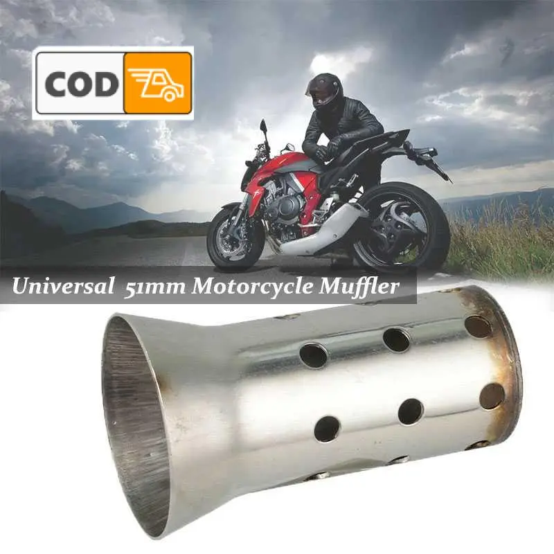 Peredam Suara Knalpot Kenalpot Motor 51mm DB Killer Exhaust Muffler Silencer 0