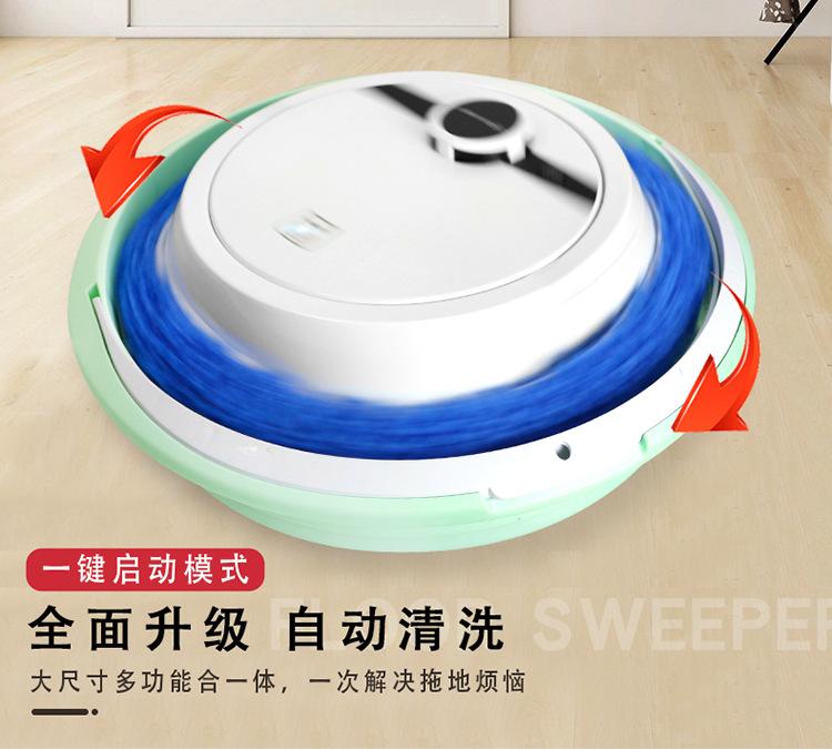 Product Introduction of Robot Mop Pintar, Basuh Tangan Bebas, Boleh Dicas Semula, Perkakas Isi Rumah Automatik, Robot Penyapu Malas, Basuh Automatik Vacuum 3