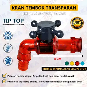Kran Air Tembok dan Taman - 1/2 Inch - High Quality Kran Topi Air Plastik - 1/2 Inch/ KRAN MODEL TOPI