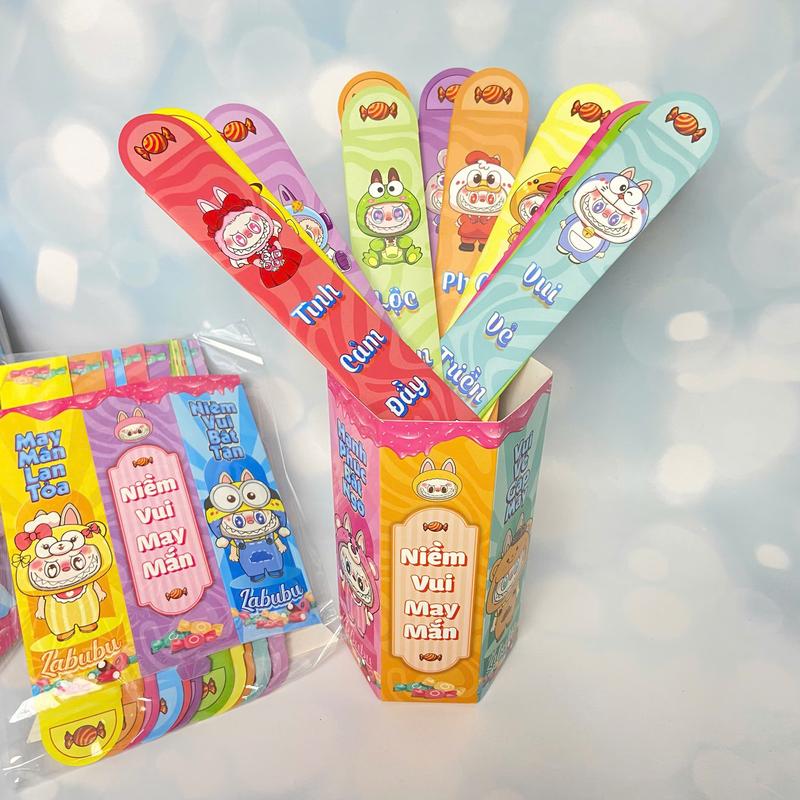 Set 12 Bao Lì Xì Gieo Quẻ Hoạt Hình, Hộp Bao Lì Xì Chúc Tết May Mắn Sáng Tạo Rút Quẻ Rút Thăm Chất Liệu Giấy Cao Cấp lixit  et baolixitet  2025 combo  100