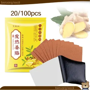 Isi 100/20  Koyo Kaki Detox Koyo Jahe Patches Ginger Detox Pad Meringankan Nyeri Stres Perawatan Kesehatan