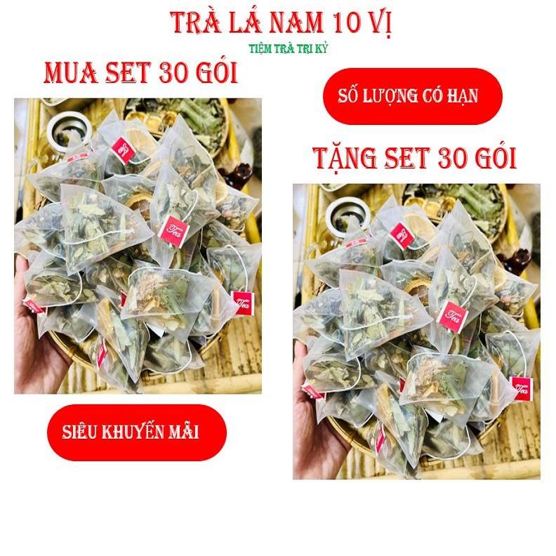 [Mua 1 tặng 1] Trà Lá Nam 10 vị- Mua 1 set 30 gói tặng 1 set 30 gói- thành phần: Lá se n,xạ đen, lạc tiên, giảo cổ lam, hoa nhài, cỏ ngọt...Tiệm Trà Tri Kỷ-Nước Trà Chè Tea Chua