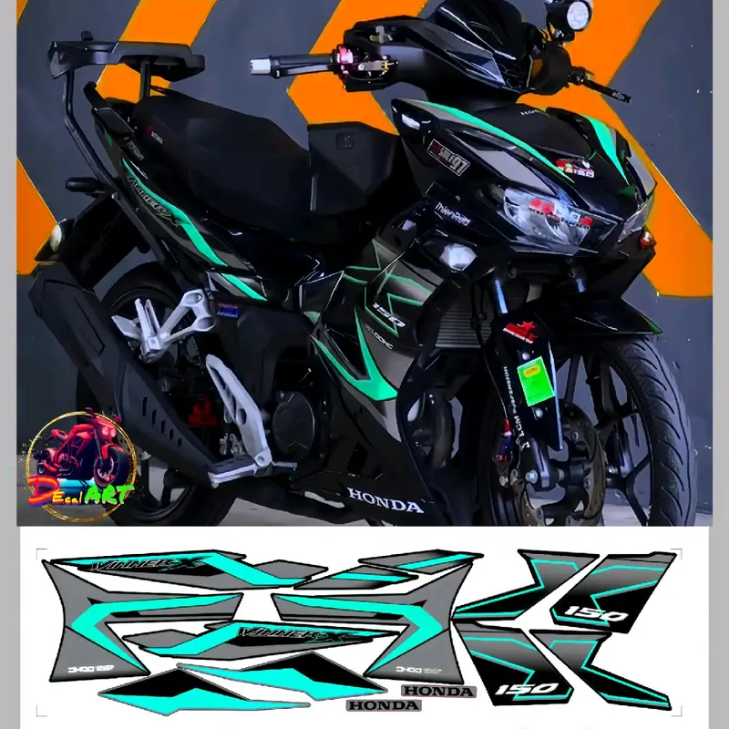 Tem rời WINNER X V3 - Mẫu X 150. Chất liệu PPF Cao Cấp : 3 Lớp, Chống Nước, Chống Phai Màu. Nhãn Dán Decal 5