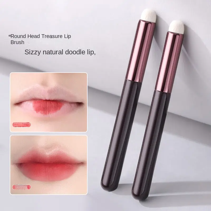 Berus Bibir, Kepala Bulat, Mudah Alih, untuk Gincu dan Concealer, Berus Pensel Bibir, Sesuai untuk Artis Solek, Berus Mekap Profesional, Sesuai untuk Solekan