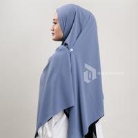 Gambar Idekurajut - Hijab Pashmina Instan Reyna Syar'i Twotone Ceruty Babydoll Premium - Black - Maroon dari idekurajut_NEW Kab. Garut 5 Tokopedia