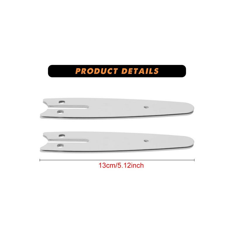 2 Pieces 4 Inch Mini Chainsaw Guide Plate Replacement Guide Bar for 4 Inch Electric Chainsaw Parts Accessories 2
