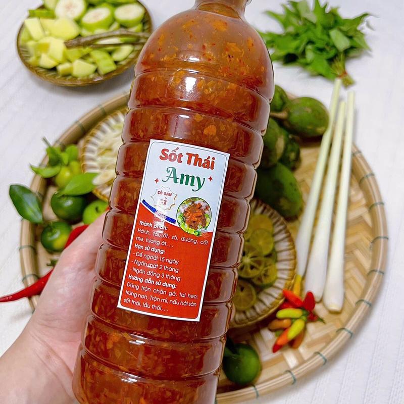 Sốt Thái Trộn Chân Gà Trộn gỏi thái... Chai 1L Trộn được 3-4kg Chân gà Foods