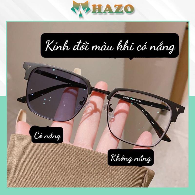 Mắt kính thời trang Đổi màu Form vuông Chuẩn Form 794 Trendy phong cách trẻ trung
