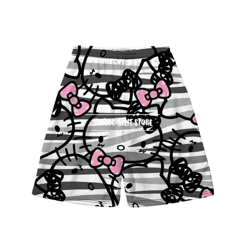 Quần Hello Kitty Hoạt hình nam nữ, quần đi biển, kỉ yếu 2
