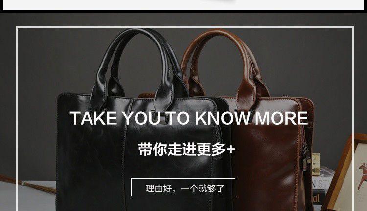 Product Introduction of [1146 People Collection] Original Retro Fashion Portable Shoulder Bag Men'S Briefcase Casual Bag Messenger Bag Business Computer Bag Men'S Bag 2