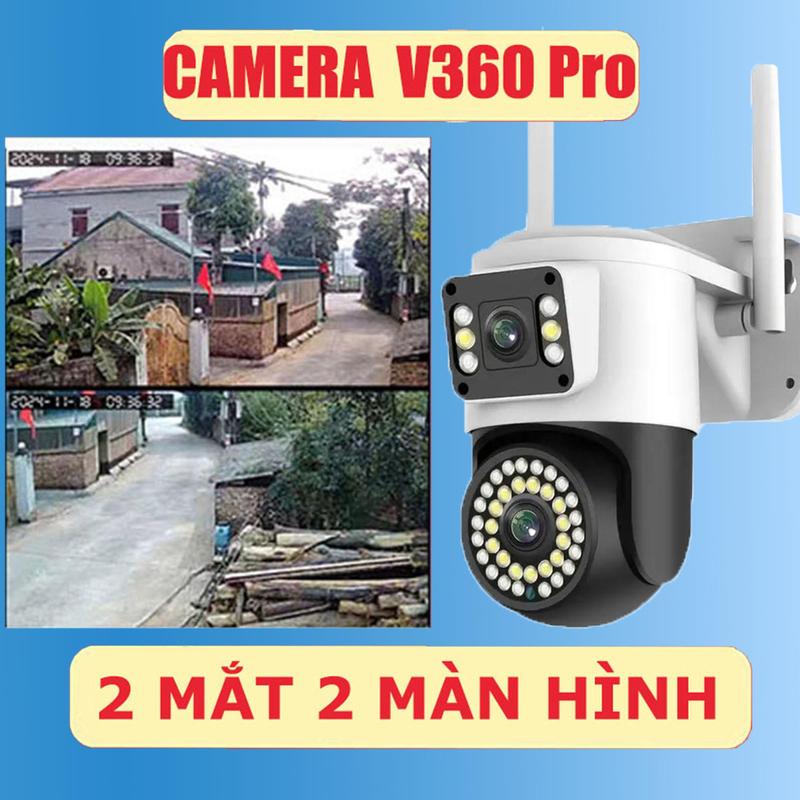   Camera V360Vro  An Ninh Siêu Nét Ngoài Trời Gia Đình 36 LED 2.4GWIFI 
