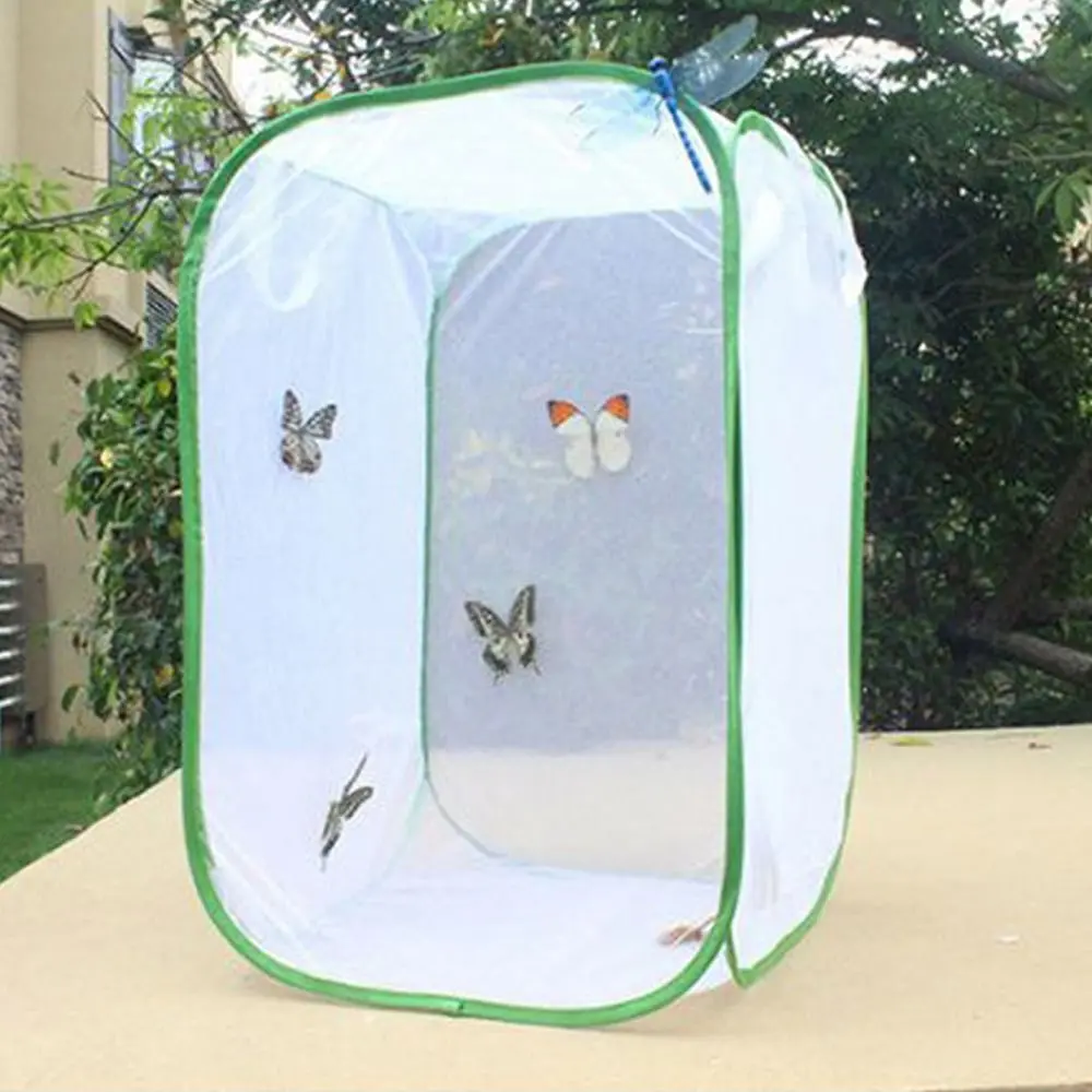 High Quality Pop-up Butterfly Habitat Collapsible Outdoor Sunroom Net Cloth Practical Plant Greenhouse Box