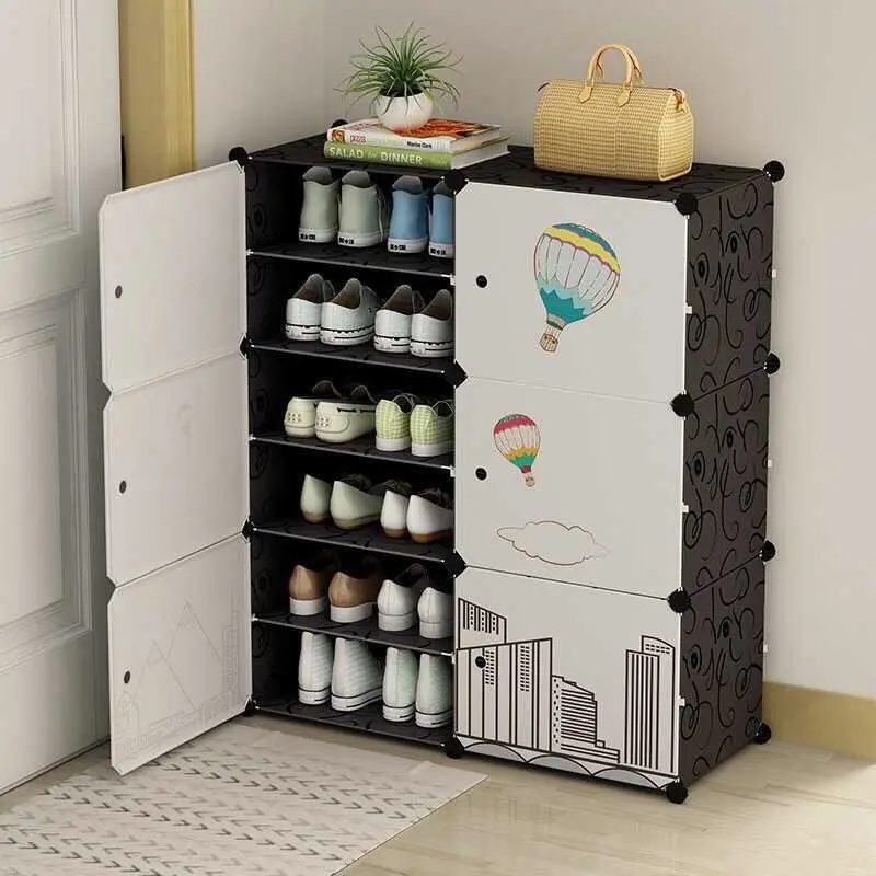Kệ giày nhựa lắp ghép 12 ngăn dễ dàng vận chuyển - Dài 85, Rộng 32, Cao 96cm 7