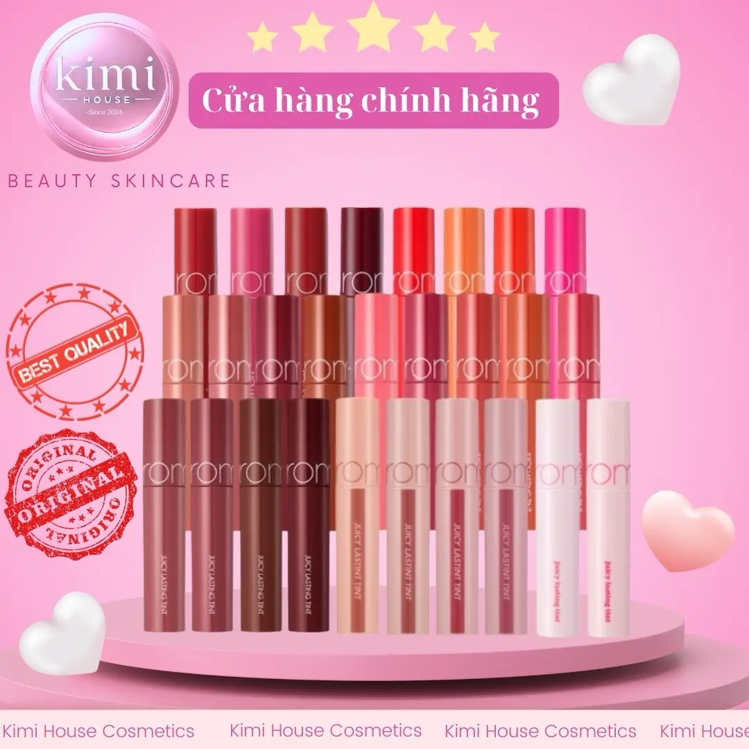 [ TẶNG CỌ TÁN MÔI ] Son Tint Bóng Trang Điểm Hàn Quốc Juicy Lasting Tint