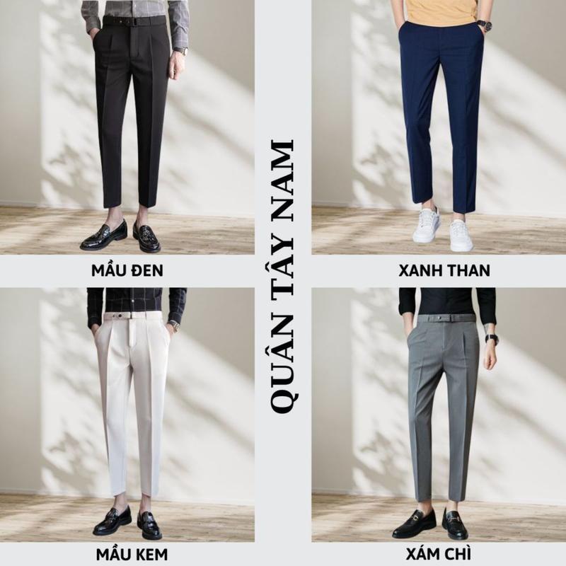 Product Introduction of Quần tây nam Gozin Store ống côn dáng baggy suông đen, quần tây nam công sở co giãn vải mềm mịn -JA33 Ong Menswear 10
