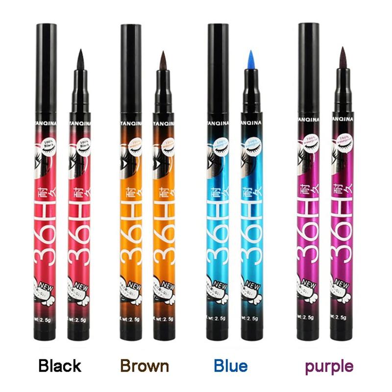 Product Introduction of 5 style of black liquid eyeliner shade brown make up eye liner pencil color eyeliner waterproof eyeliner eyes makeup stencil 38