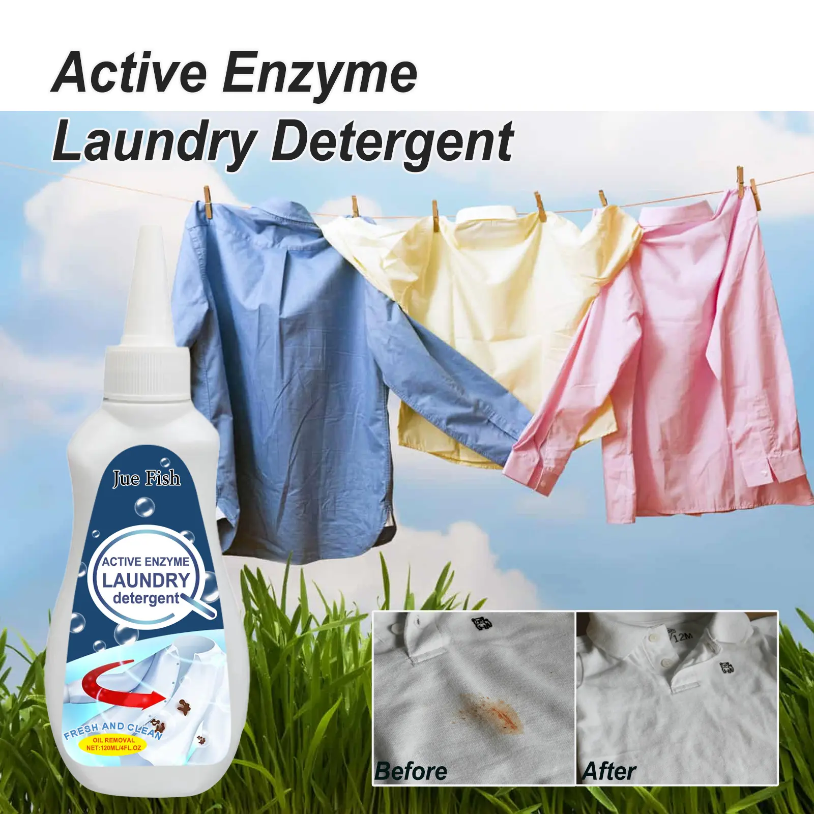 PRODUCT NAME:JUE FISH Active Enzyme Laundry Detergent