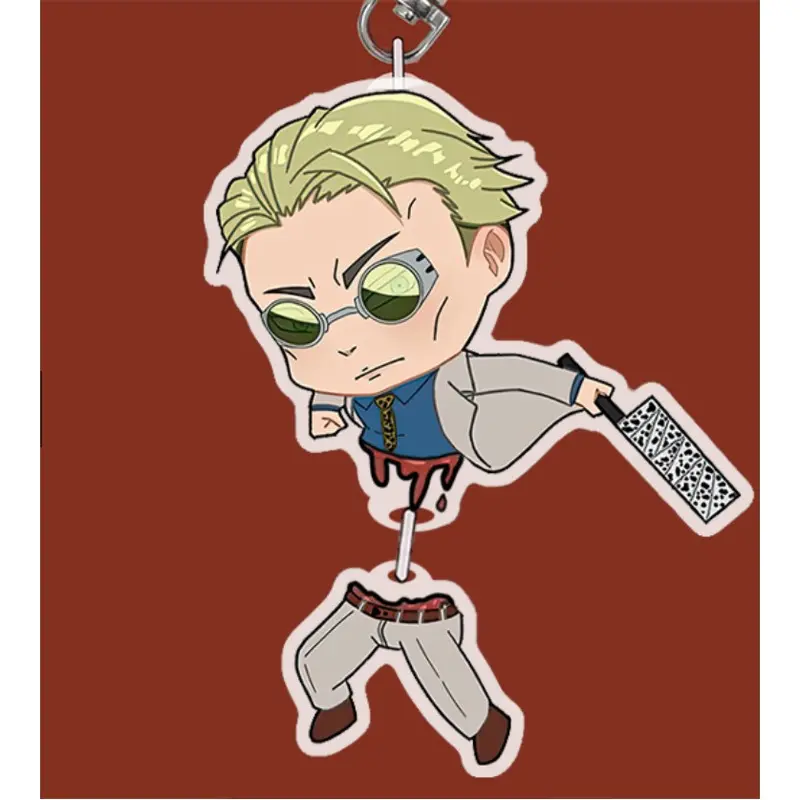 Móc khóa Gojo Satoru cụt nửa người Gojo 1/2 , Geto Suguru cắt đôi đầu Anime Jujutsu kaisen hot trend mới nhất 2