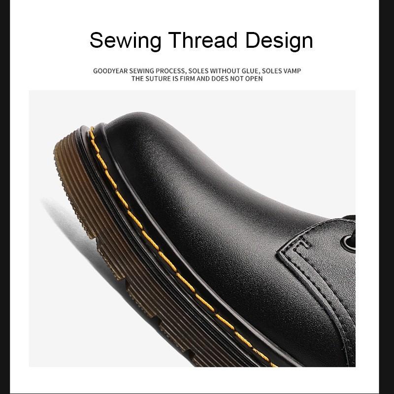 Product Introduction of Couple Oxford Boots Men & Women Size 36-46 Casual Genuine Leather Shoes Fashion Formal Black Martin Shoes 1461 New style men's leather shoes 5