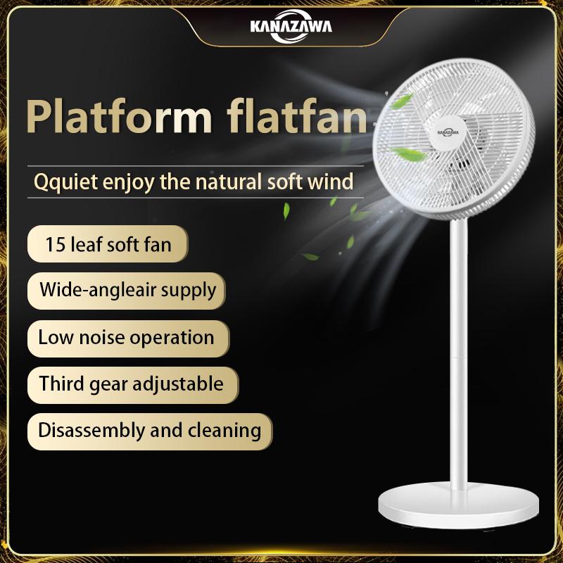 KANAZAWA Electric Fan, 15 Blades, Large Airflow, 120° Oscillation ...
