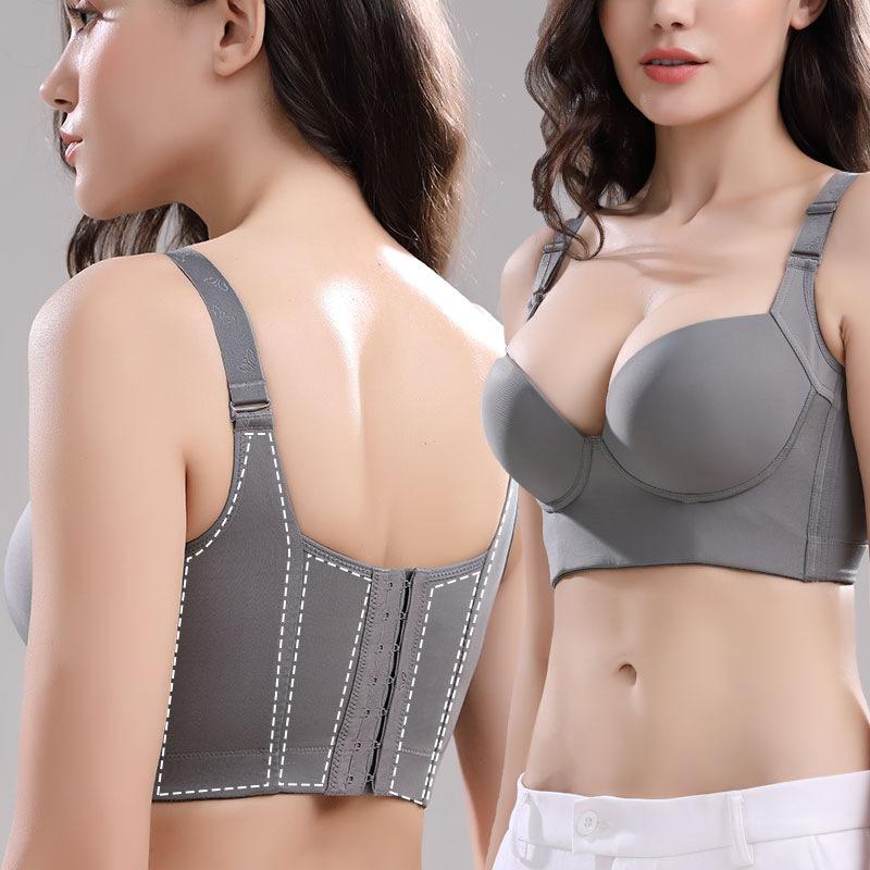 Product Introduction of New Seven-breasted Full-cup Plus-size Underwear Women Gathered on The Collection of Auxiliary Bra Without Steel Ring. Womenswear Comfort 8