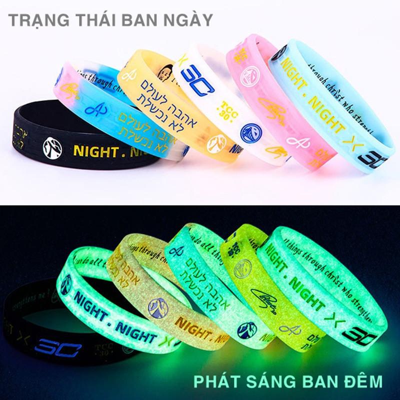 Vòng Đeo Tay Phát Sáng, Vòng Tay Cao Su Thể Thao Phản Quang Bóng Rổ Nam Nữ PRO SPORT 7