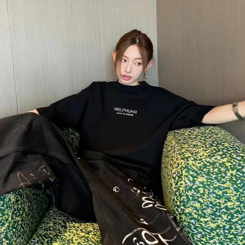 Áo Thun TRÌNH HIEUTHUHAI, Áo Thun Unisex Form Rộng Chất Mềm Mỏng Thoáng Mát Hot Trend In 2 Mặt Menswear Cổ Tròn áo  thun 7