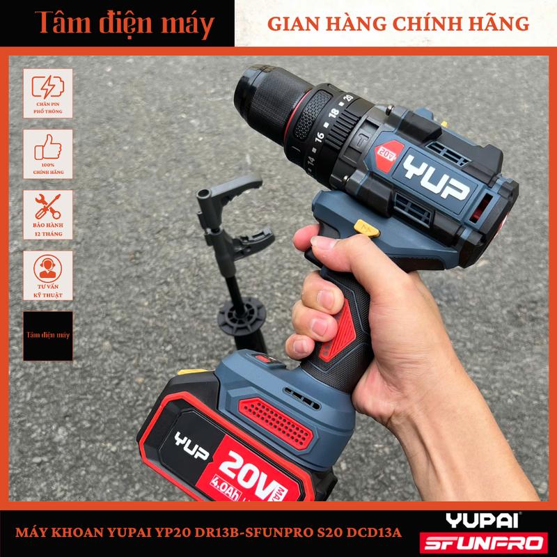 [Chính Hãng] Máy Khoan Rút Lõi 160 N.M Yupai YP20 DR13B - Sfunpro S20 DCD13A
